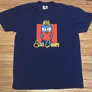 STATE CHAMPS pop-punk band 2-sided navy graphic t-shirt. Excellent condition.